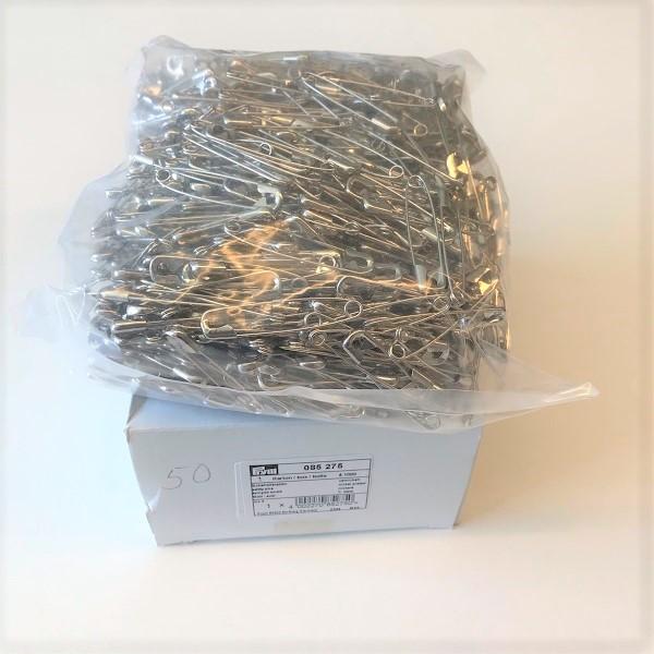 Prym Sicherheitsnadeln 50mm silberfarbig 1000Stck.